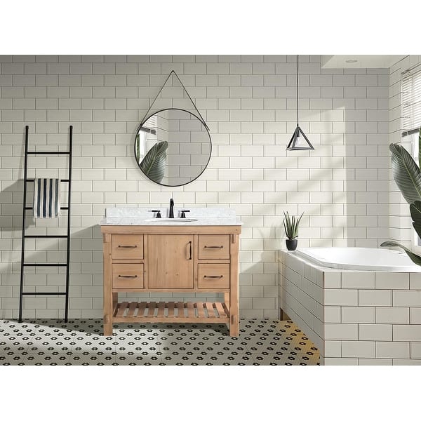 Marina 42" Bathroom Vanity, Driftwood Finish 35888078